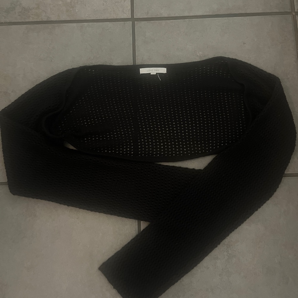 Love Tree Black Knit Cardigan